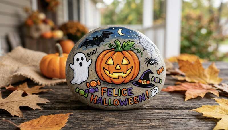 Copertina dell'articolo: Colori d'Autunno: Trasforma i tuoi Sassi in Creature di Halloween