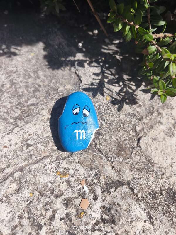 Foto della tappa di M&M blu