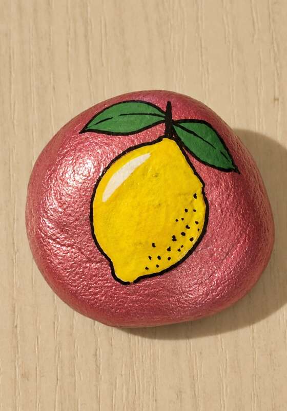 Sasso dipinto: Limone — di Letyreds