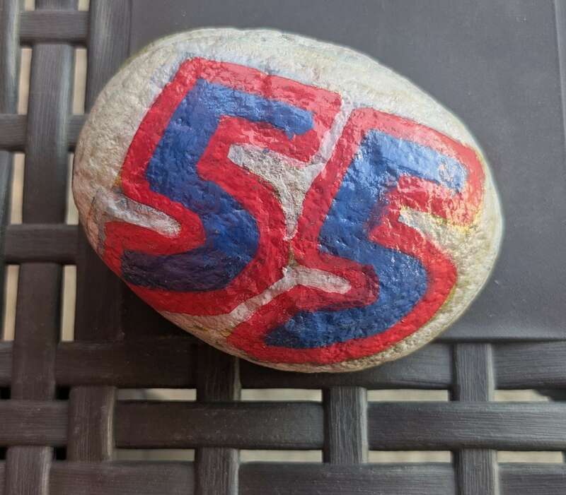 Sasso dipinto: 55 — di Oscarstone