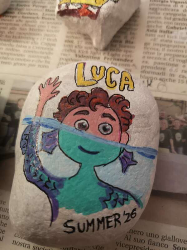 Sasso dipinto: Luca — di BAD_rocks