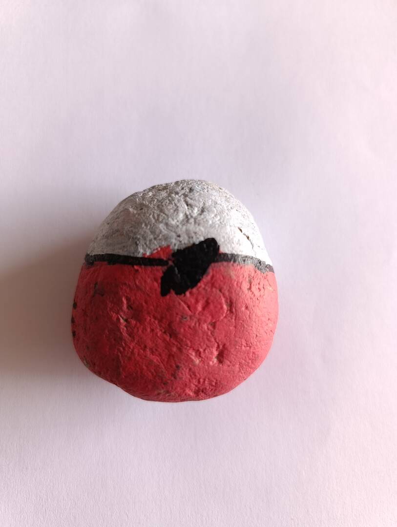 Sasso dipinto: Pokeball — di FedeB