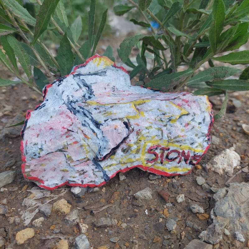 Sasso dipinto: Stone — di Pat