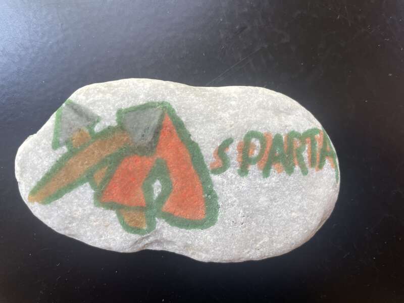 Sasso dipinto: La potenza di Sparta — di Ludo16