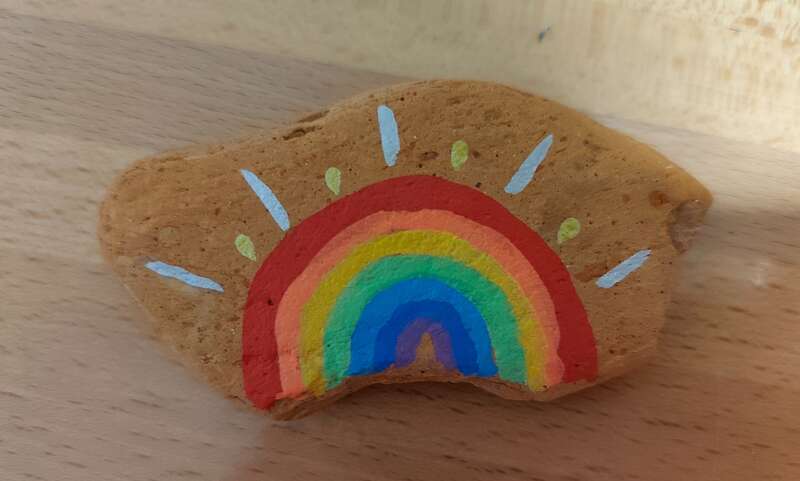 L'arcobaleno pieno di gioia